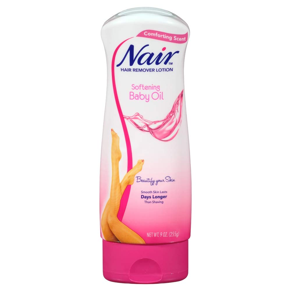 Nair Hair Remover Lotion For Body & Legs, 9 Oz (Pack Of 4) - Smooth Skin Solution