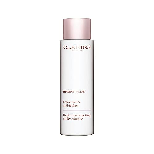 Clarins Bright Plus Milky Essence - Brightens Dark Spots, Evens Skin Tone, 91% Natural, 6.7 Fl