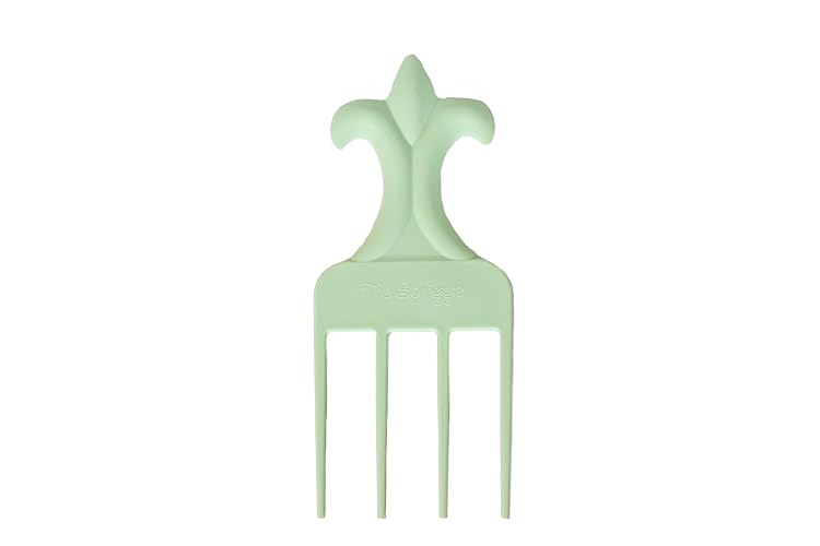 Spriggle Hair Pick for Curly Hair - Wide Teeth, Green Tea, Small, 1 Count