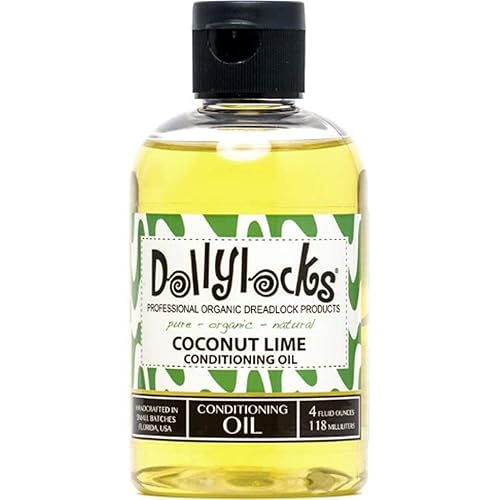 Dollylocks Conditioning Moisturizer for Dry Curly Hair - Organic Grapefruit Dreadlock Oil, 4 oz