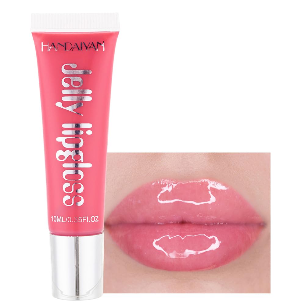 Beuking Jelly Lipstick - Waterproof, Long Lasting, High Pigment Lip Tint, 0.34 Fl Oz, Cherry Blossom