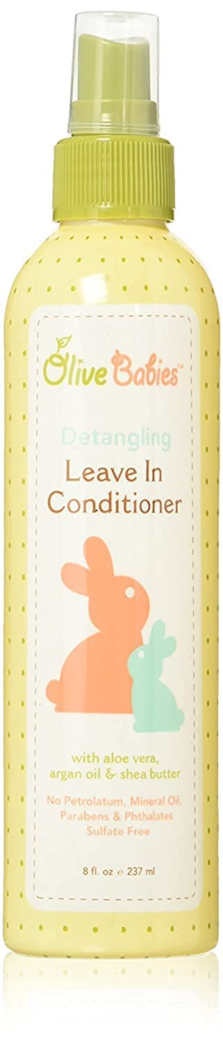 Olive Babies Hair Detangling Leave-In Conditioner Spray, 8 Fl Oz - Smooth & Tangle-Free Hair