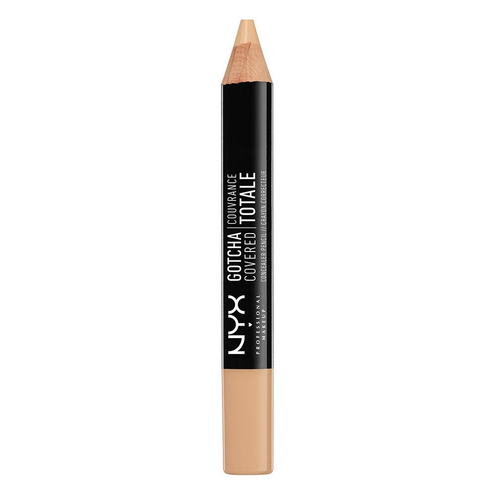 NYX Professional Makeup Gotcha Covered Concealer Pen, Nude Beige, 0.04 Oz - Full Coverage Formula