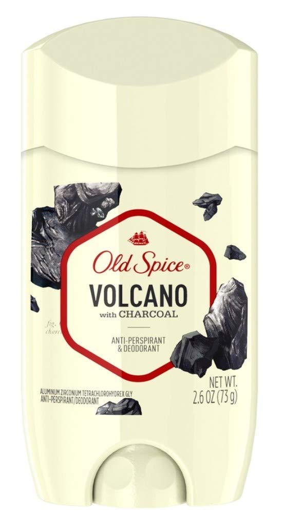 Old Spice Anti-Perspirant Volcano Charcoal 2.6 Oz Solid Deodorant (Pack Of 3)