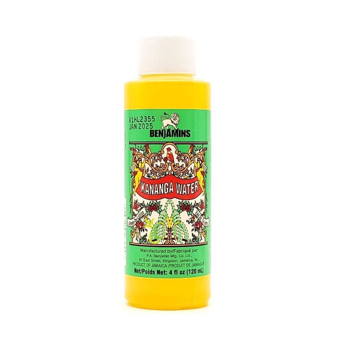 Benjamins Kananga Water - 4 Fl Oz, Refreshing Natural Hydration, Essential Aromatherapy