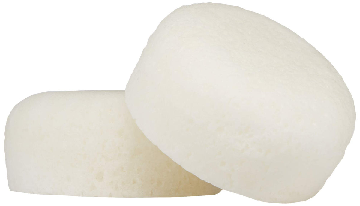 Kai Body Buffer Rose - 2 Vegan Bath Sponges For Exfoliating & Cleansing, Gardenia Rose Scent