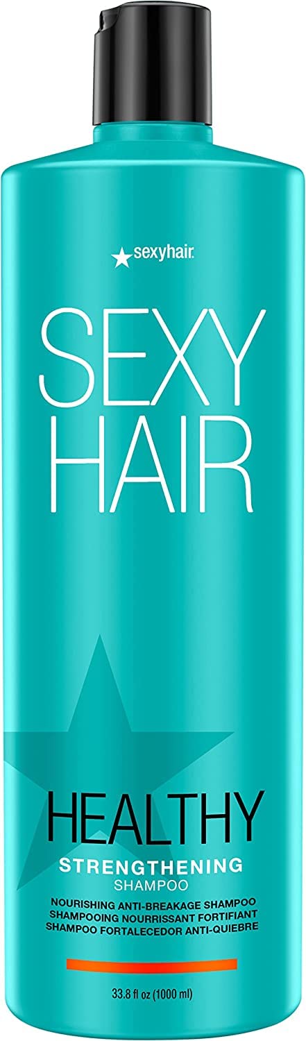 SexyHair Healthy Strengthening AntiBreakage Shampoo  338 Oz  Helps Provide Stength and Flexibility to Damaged Hair  SLS and 