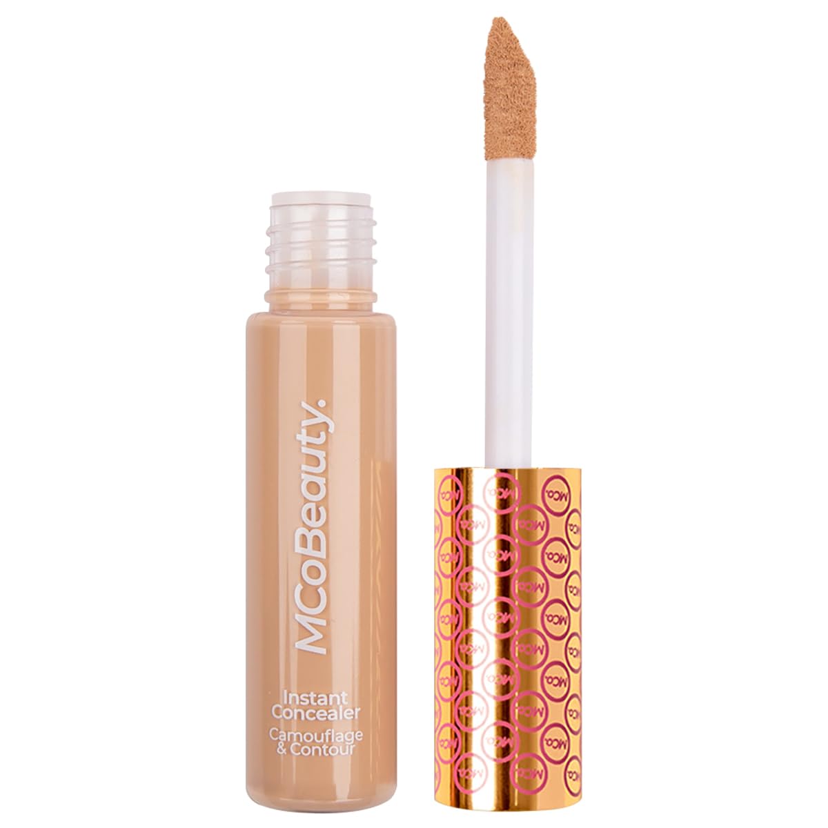 Mcobeauty Instant Concealer & Contour, Light - Flawless Vegan Coverage, 1 Fl Oz