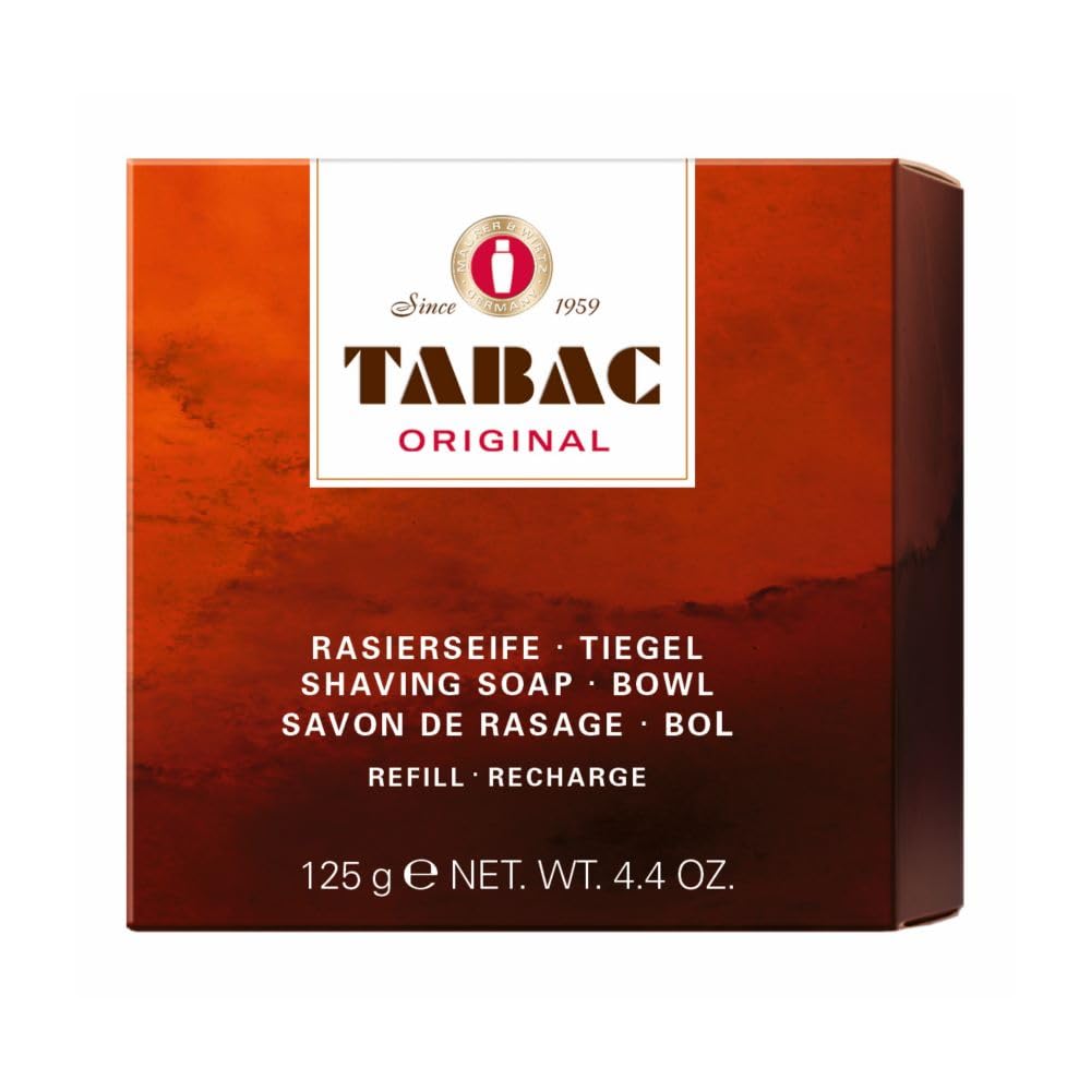 Tabac Original Shaving Soap Bowl Refill For Men, 4.4 Ounces - Premium Quality Shaving Product