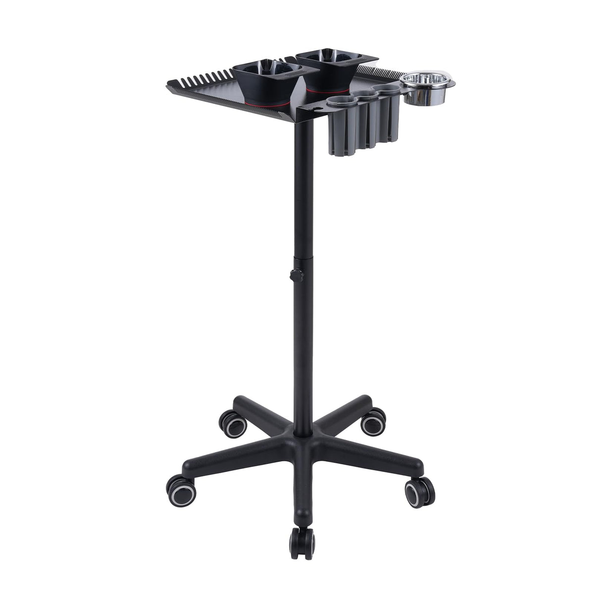 Bestauty Magnetic Salon Station On Wheels, Adjustable Tray & 2 Magnetic Bowls For Stylists