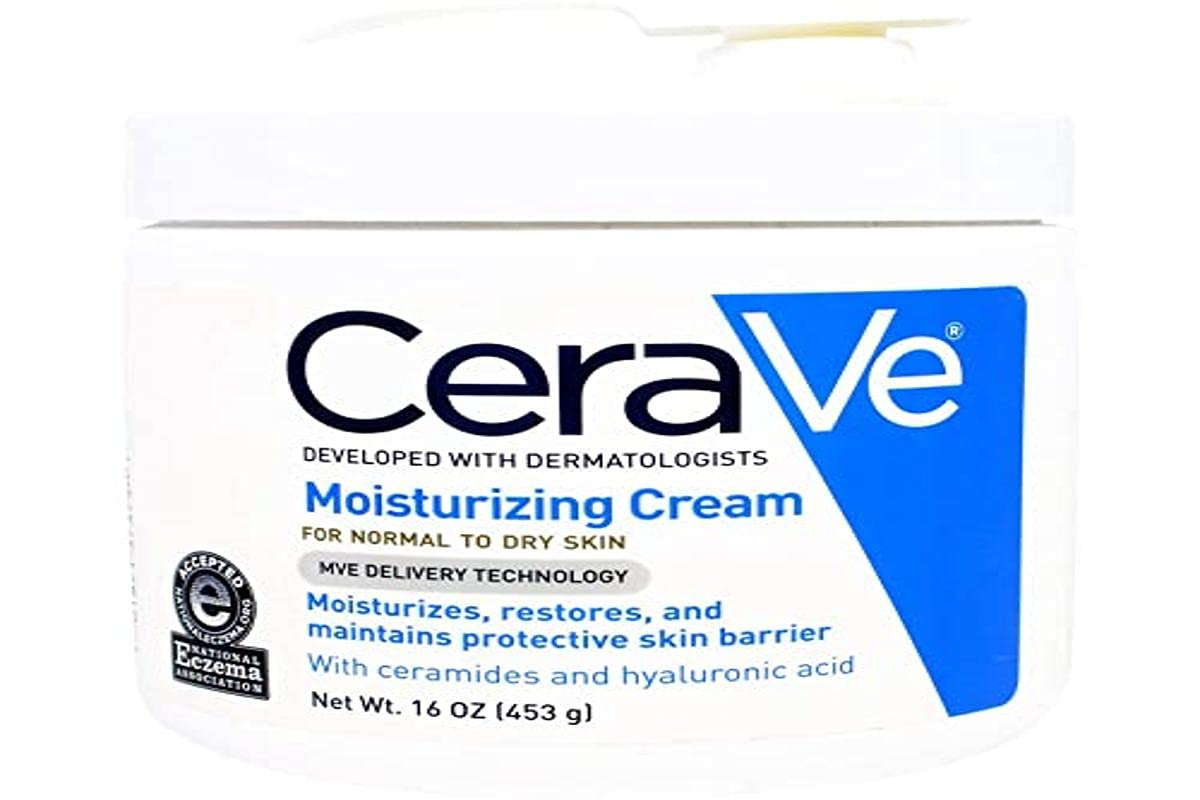 Cerave Moisturizing Cream With Pump, 16 Ounce - Hydrating Skin Care For Dry Skin