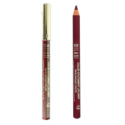 Milani Color Statement Lipliner - Bordeaux, 2 Count, Long-Lasting And Smooth Application