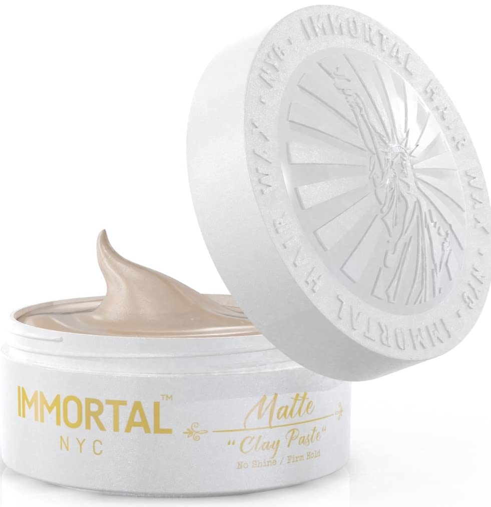 Immortal Nyc Hair Paste - Matte Firm Hold, No Shine, All Natural, 5.07 Oz Molding Balm