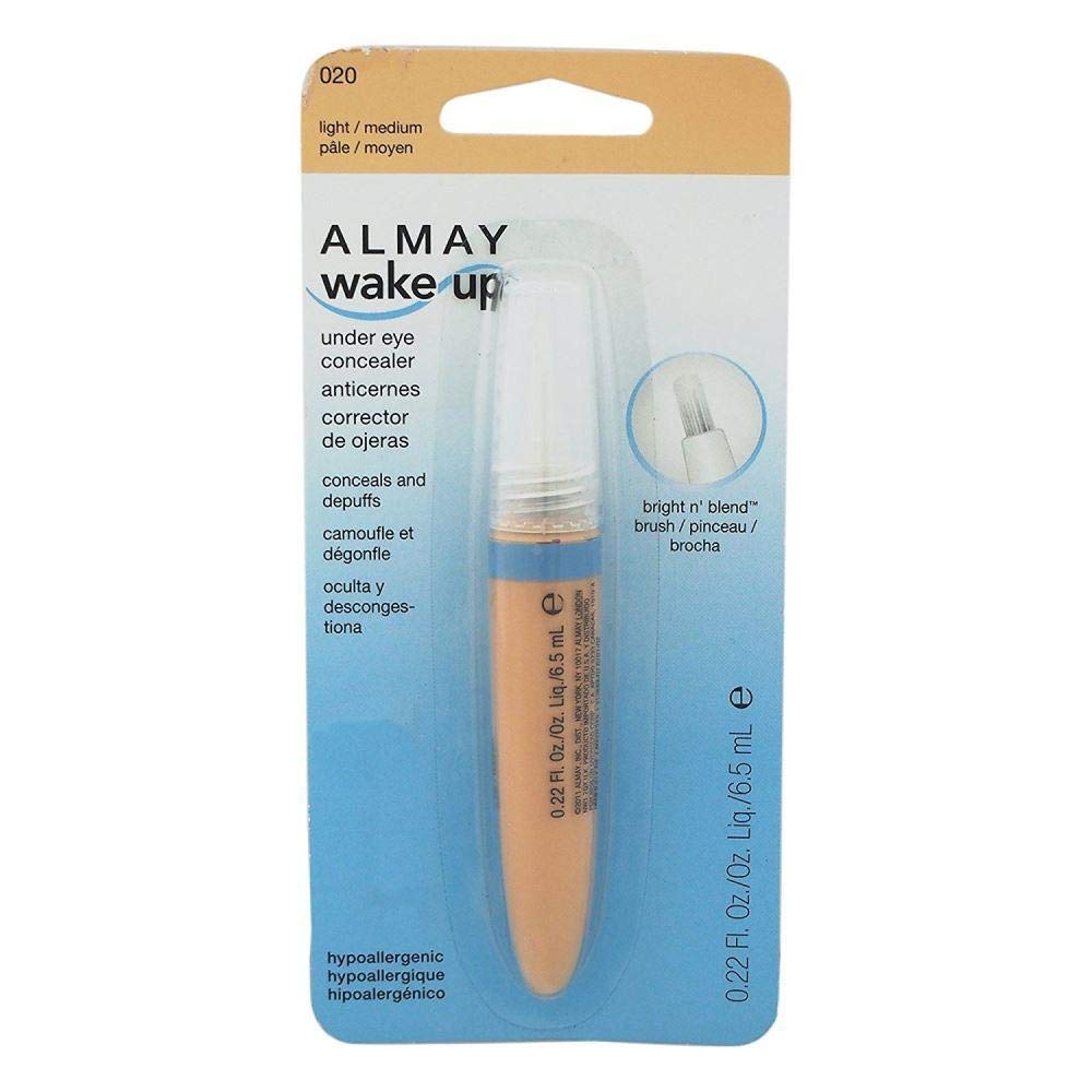 Almay Wake Up Under Eye Concealer, Medium, 0.22 Oz - Brightening & Hydrating Formula