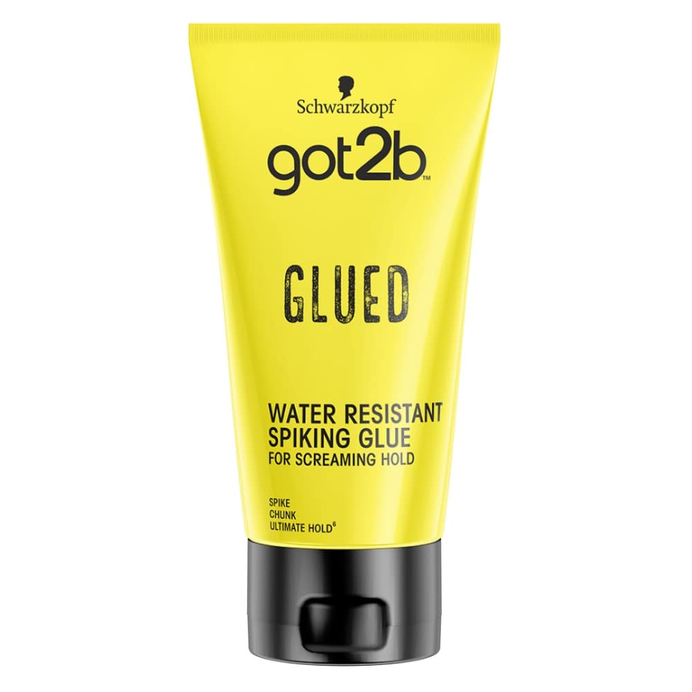 Got2B Glued Spiking Glue Hair Gel, Water Resistant, Strong Hold, 150 Ml, Yellow