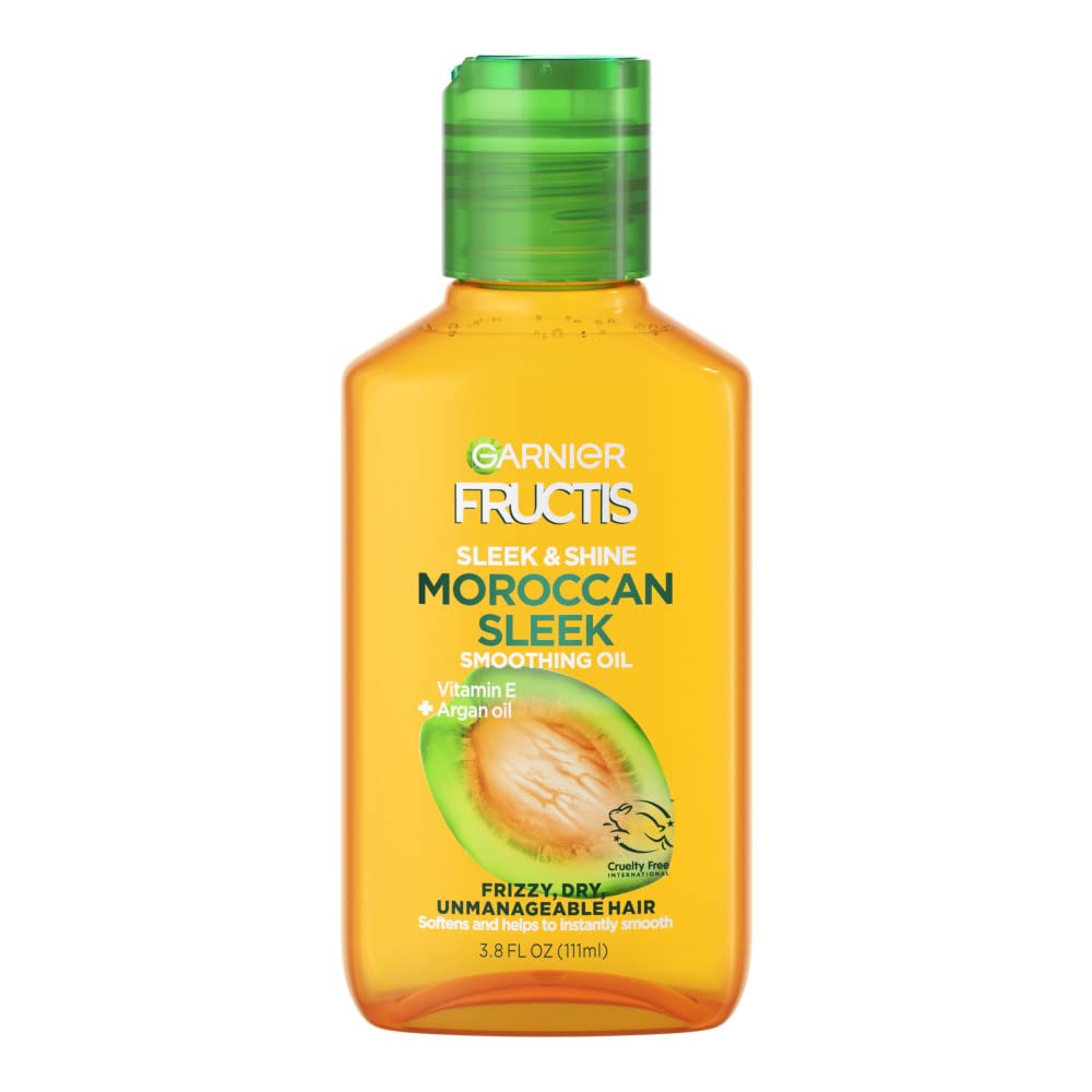 Garnier Fructis Sleek & Shine Argan Oil Smoothing Oil For Frizzy, Dry Hair, 3.75