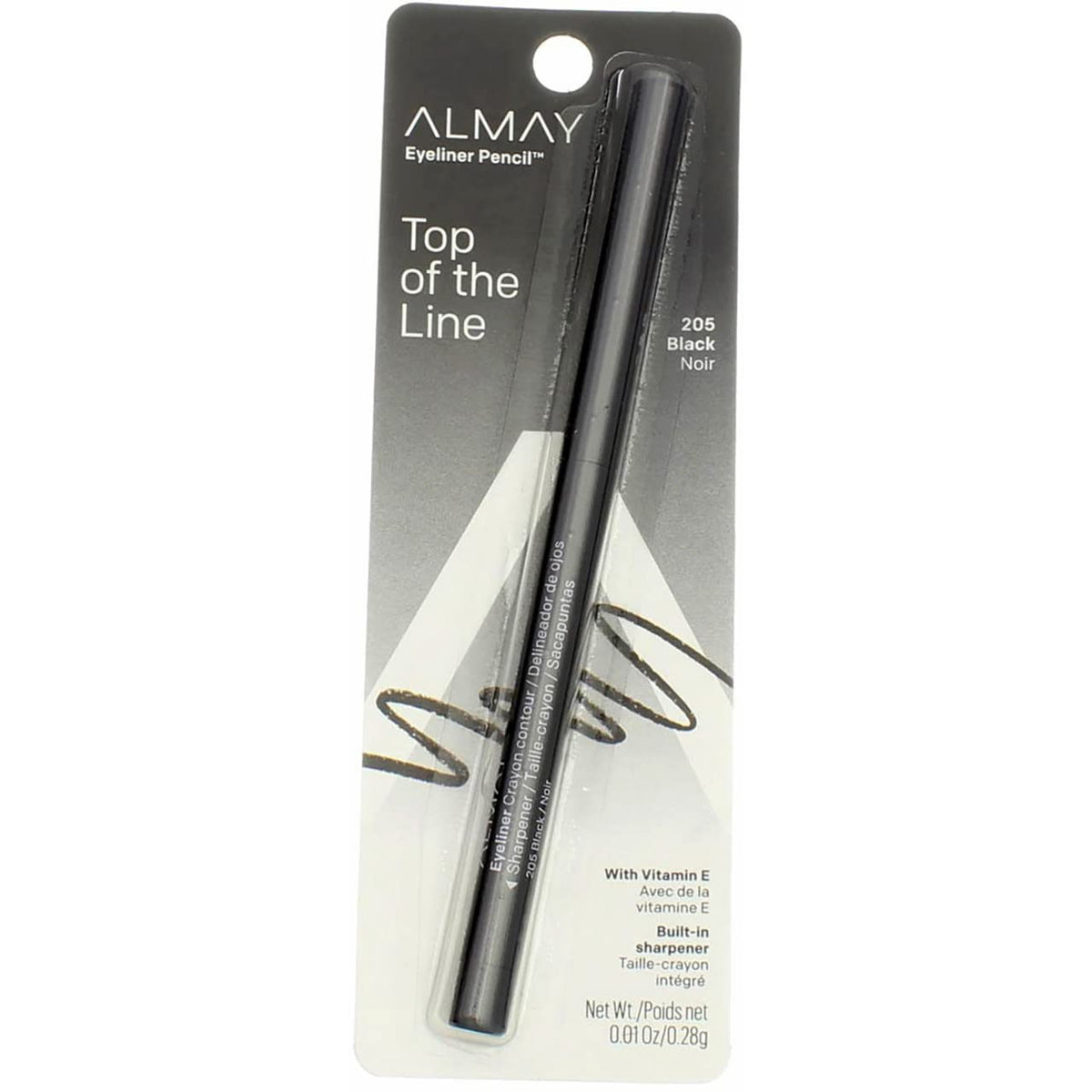 Almay Eyeliner - Black - 0.01 Oz - Long-Lasting, Waterproof Eye Makeup