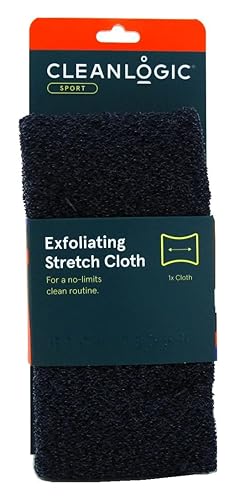 Clean Logic Sport Exfoliating Stretch Cloths - Pack Of 3 For Effective Skin Care