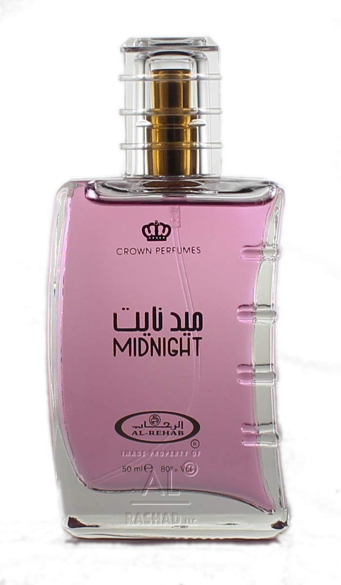 Midnight Eau De Parfum by Al-Rehab - 50ml Natural Spray, 2 Pack