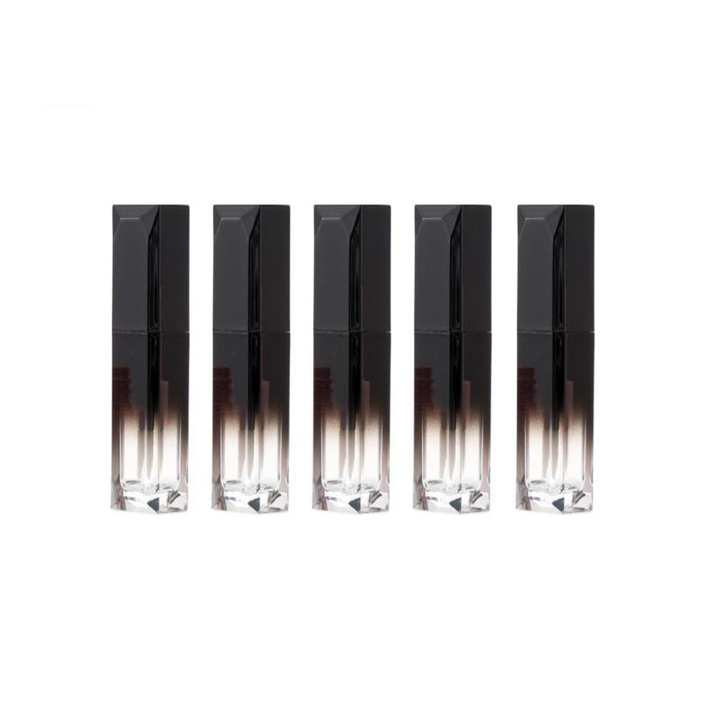 Vantobest Mini Lip Gloss Tubes 5Pcs 4Ml Refillable Black Gradient Lip Balm Holder