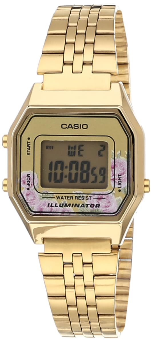 Casio Gold Digital Watch 33.5×28.6×8.6Mm With Bracelet - Stylish & Durable