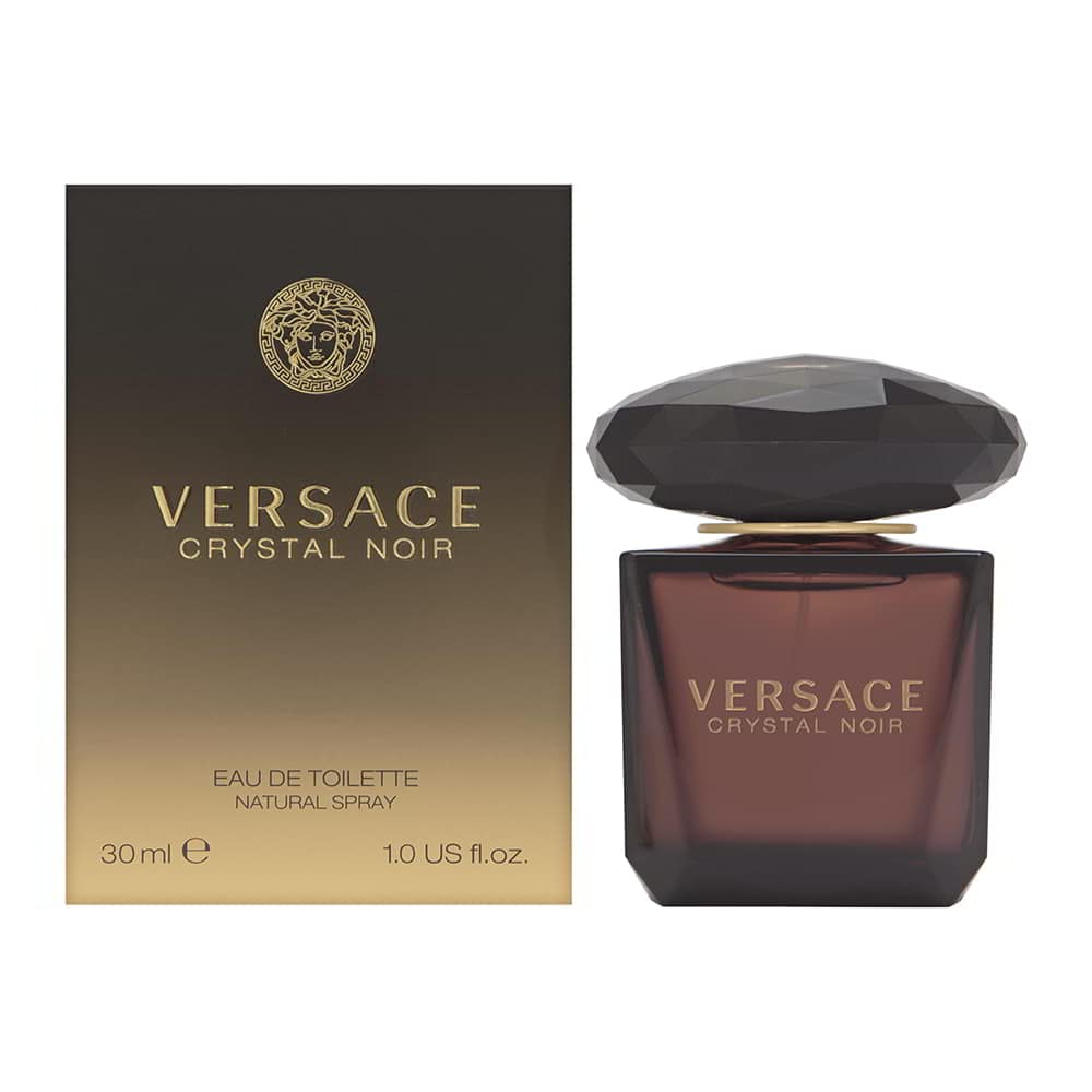 Versace Crystal Noir Eau De Toilette Spray For Women, 1.0 Oz - Luxury Fragrance