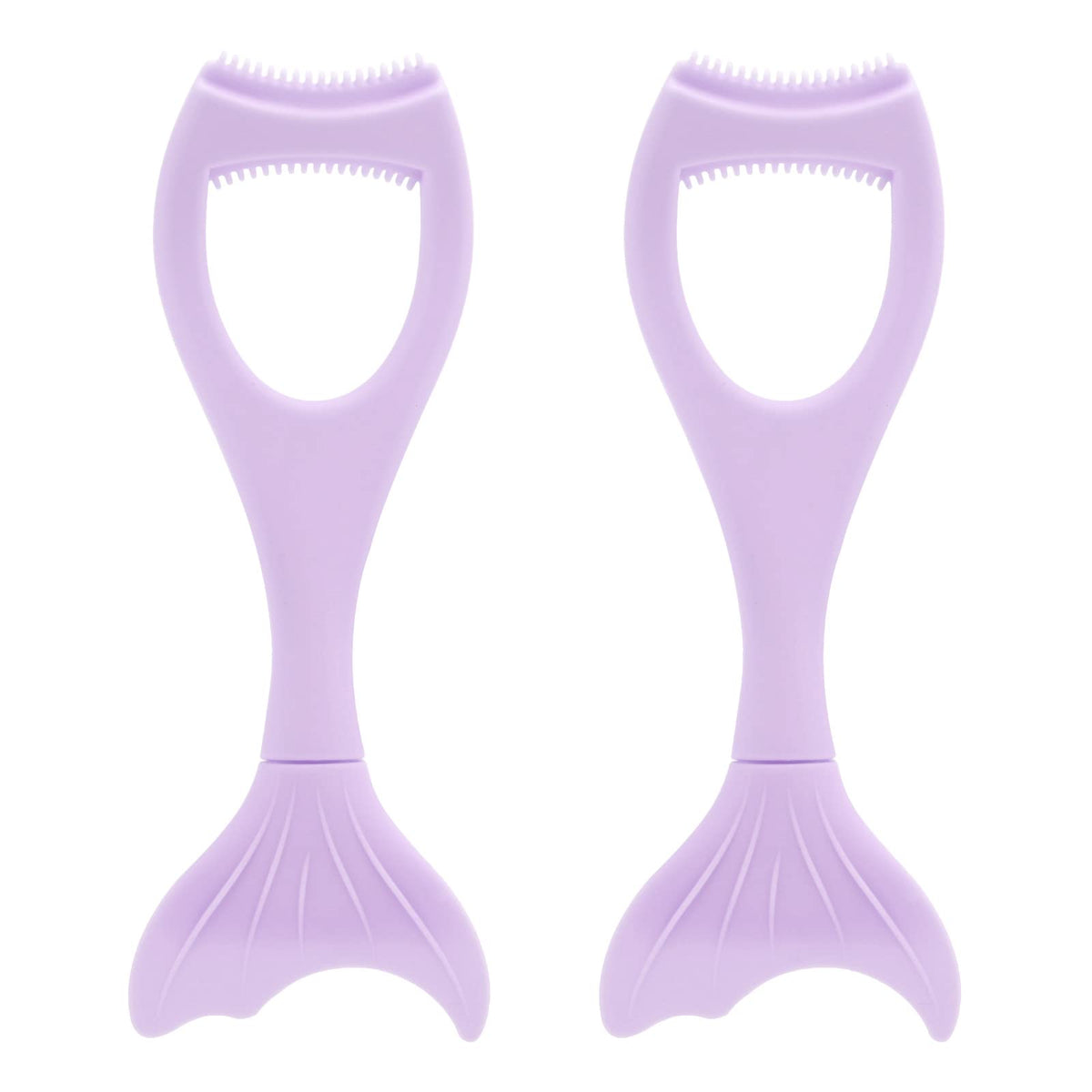 Tbestmax 2 in 1 Mascara Eyeliner Guard & Silicone Lash Shield Applicator, Purple 2 Pcs