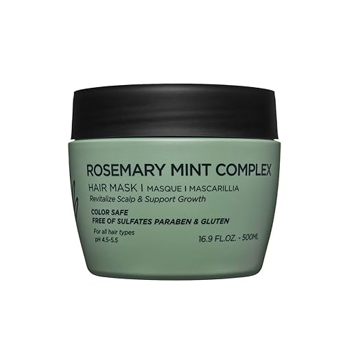 L LUSETA Rosemary Mint Hair Mask, 16.9oz for Dry Damaged Hair, Strengthening & Nourishing