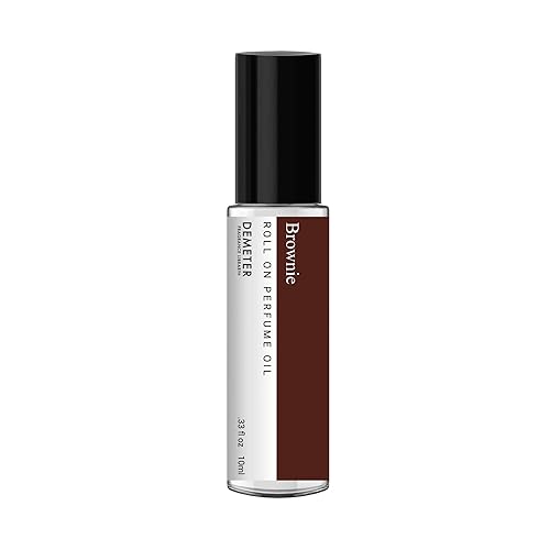 DEMETER Brownie Roll On Perfume Oil, 0.33 Fl Oz - Long-Lasting Fragrance for Women and Men, Travel-Friendly Scent