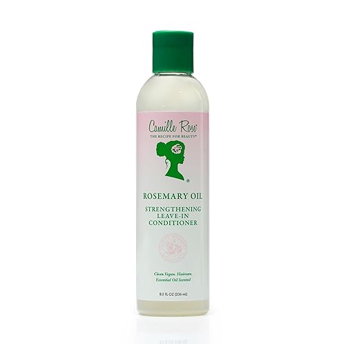 Camille Rose Rosemary Oil Leave-In Conditioner - Strengthens, Detangles & Moisturizes, 8 Fl Oz