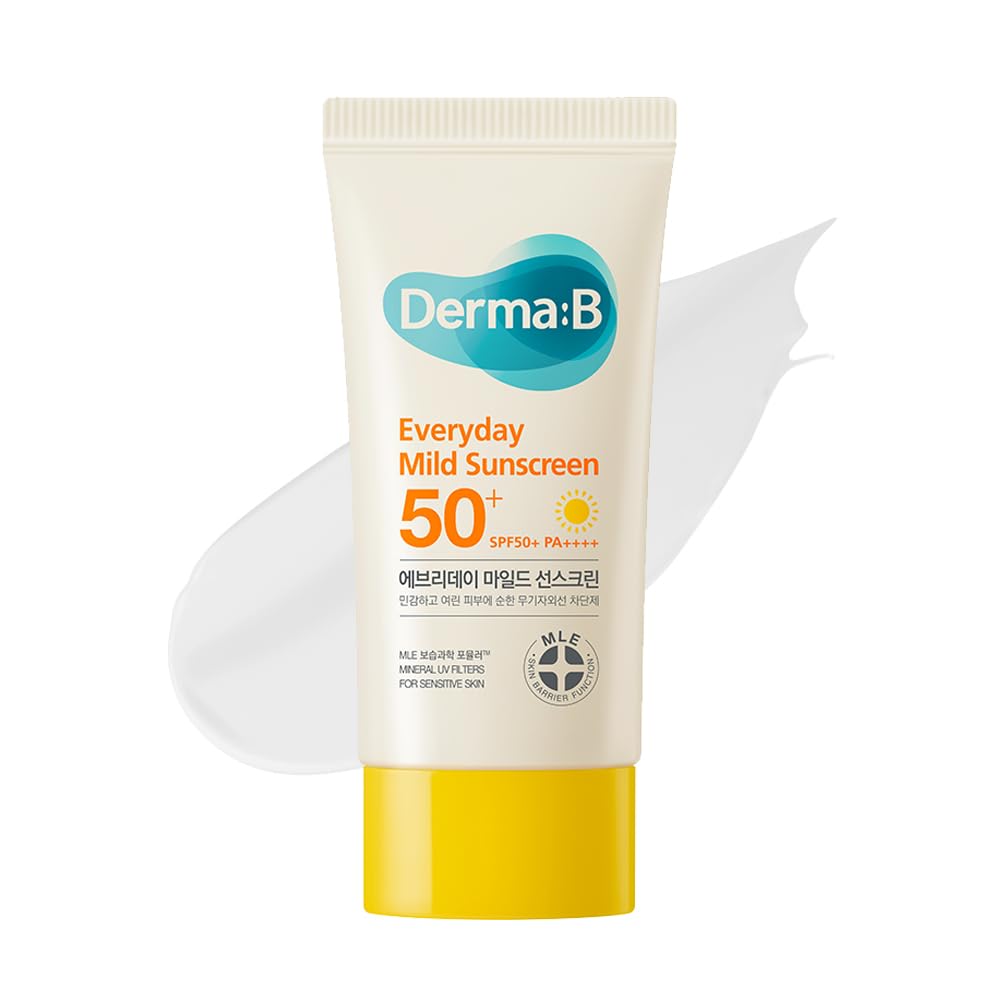 Derma B Everyday Mild Sunscreen Spf50+ Pa++++ 1.69Oz Fast-Absorbing Moisturizer For Sensitive Skin