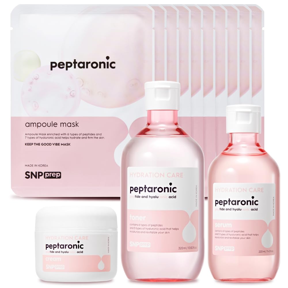 Snp Shining Nature Purity 4-In-1 Peptaronic Skincare Set With Peptide & Hyaluronic Acid