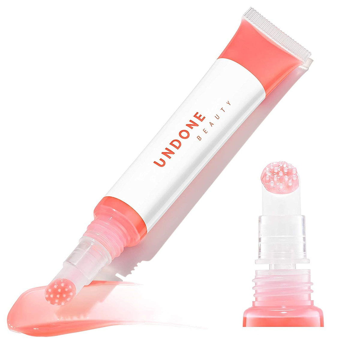 UNDONE BEAUTY Lip Life Moisturizing Sheer Balm Lip Tint - Little Red, Exfoliating Tip, Non-Sticky Gloss