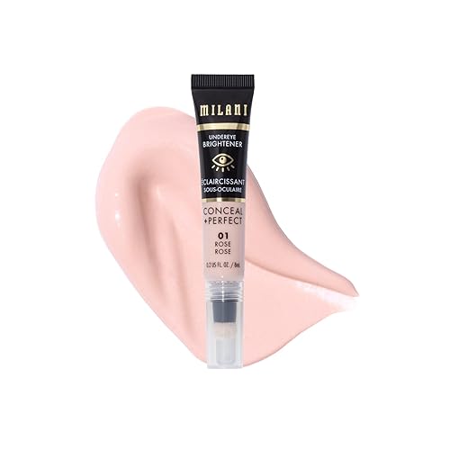 Milani Conceal + Perfect Undereye Brightener, 0.2 Fl Oz - Rose For Dark Circles, Face Lift