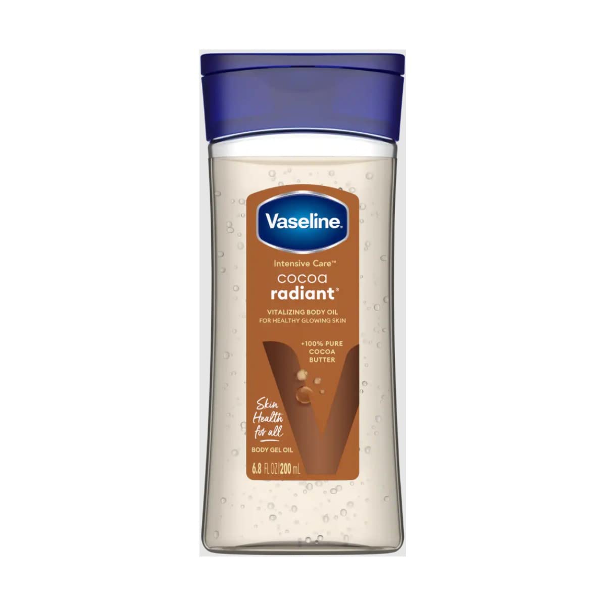 Vaseline Intensive Care Cocoa Radiant Body Gel Oil, 6.8 Fl Oz - Moisturizing Skin Care