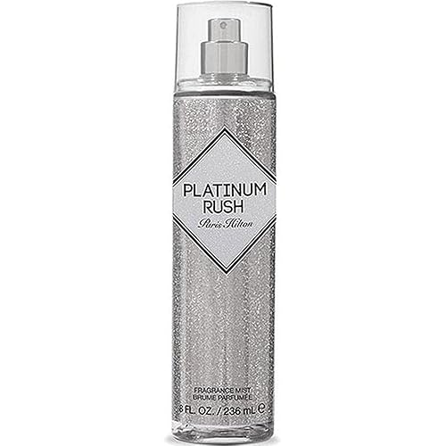 Paris Hilton Platinum Rush Body Spray for Women - Floral Fruity Scent, Long-Lasting, 8 Oz - Bright & Sophisticated Perfume