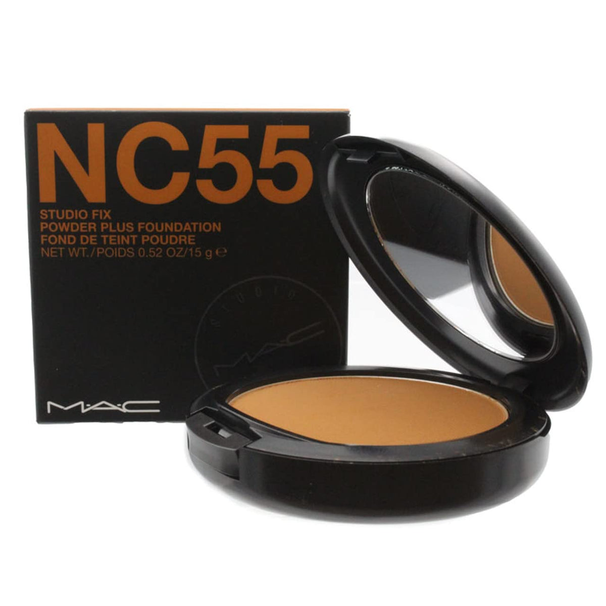 M.A.C Studio Fix Powder Plus Foundation Nc55 - 0.52 Oz, Flawless Finish, Long-Lasting Coverage