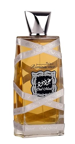 Lattafa Oud Mood Reminiscence Unisex EDP Spray - 3.4 oz Fragrance for Men and Women, Long-lasting Perfume