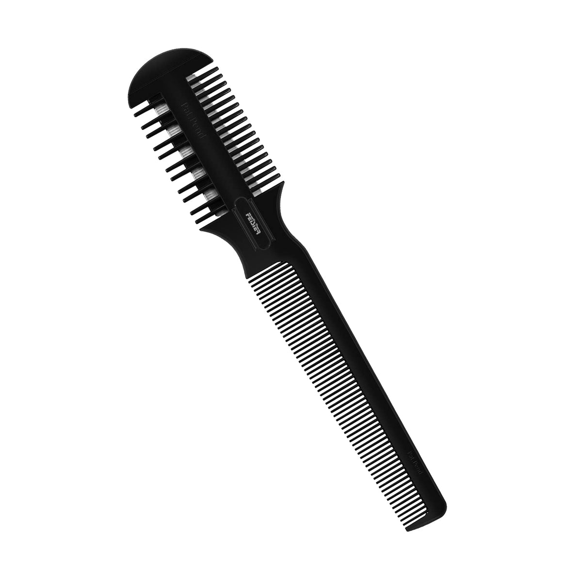 Feisier Hair Razor Comb Set - Double Edge Cutter For Thin/Thick Hair, 5 Spare Blades Included