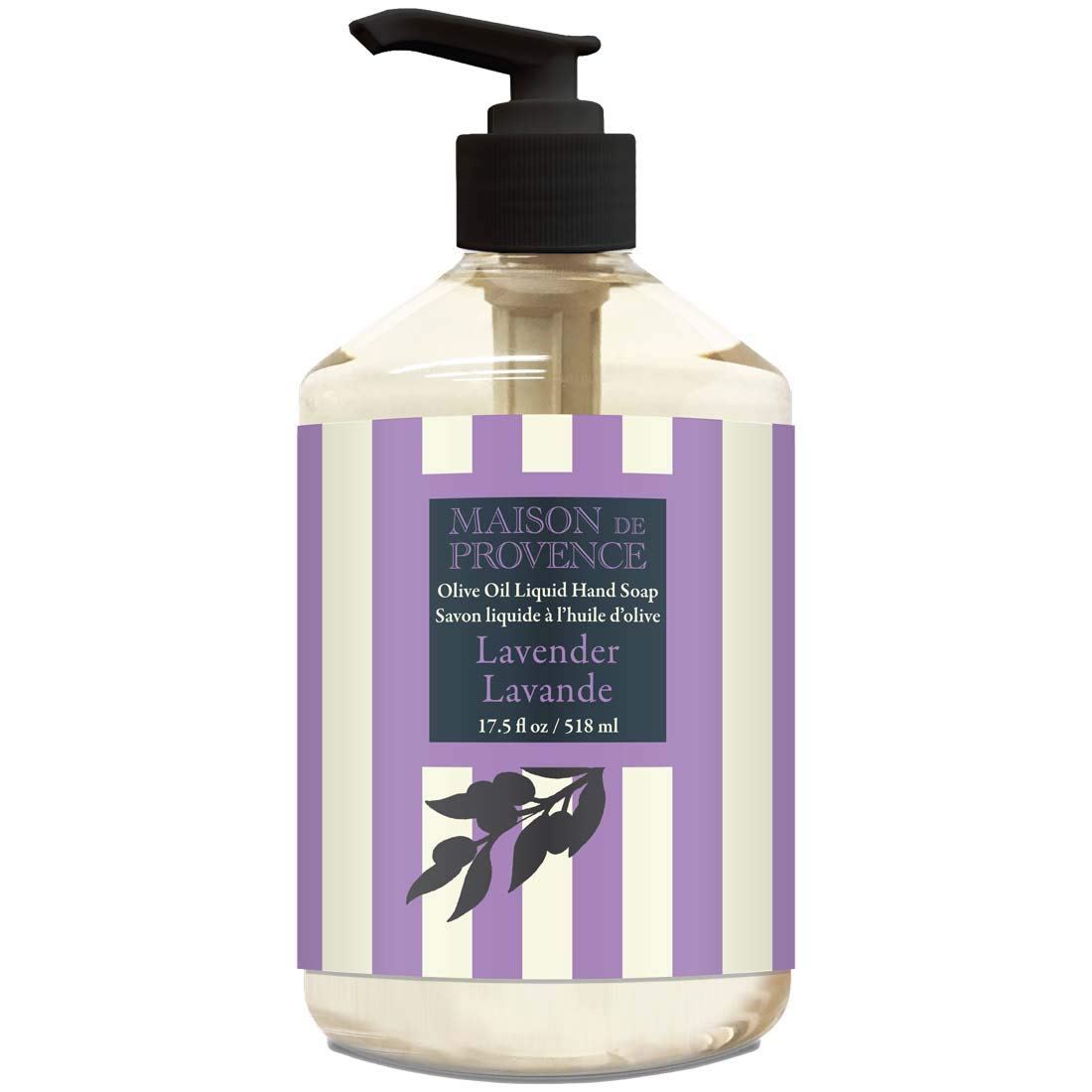 Olivia Care Lavender Liquid Hand Soap - All Natural, Moisturizing, Germ-Fighting, 18.5 Fl Oz