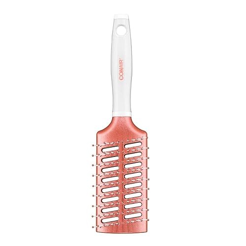 Conair Ceramic Vent Brush - Double-Sided, White/Red, 1 Count