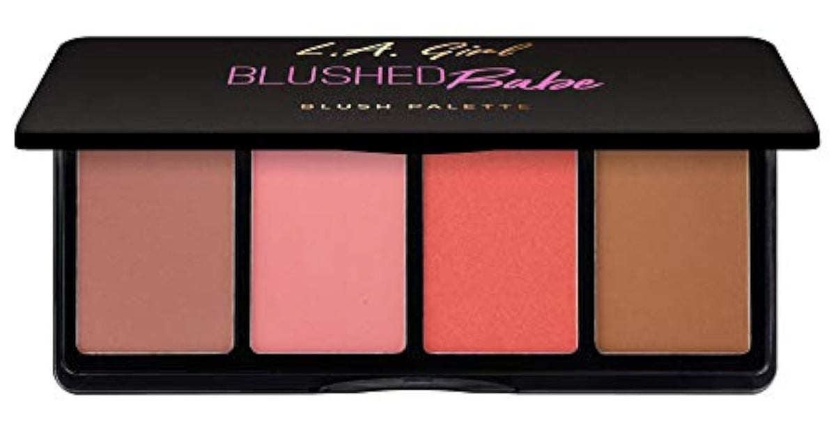 L.A. Girl Fanatic Blush Palette - Blushed Babe, 1Oz, Perfect For Radiant Cheeks