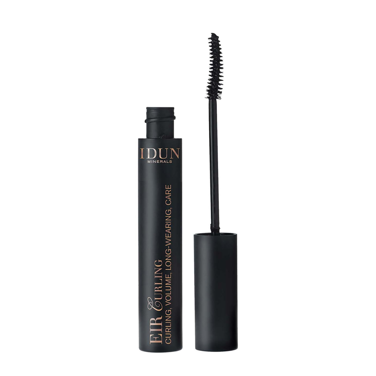 IDUN Minerals Mascara Eir Curling  Curl Boosting  Lengthening Lash Enhancer with Curved Wand Applicator  Creamy  Volumizing Mi