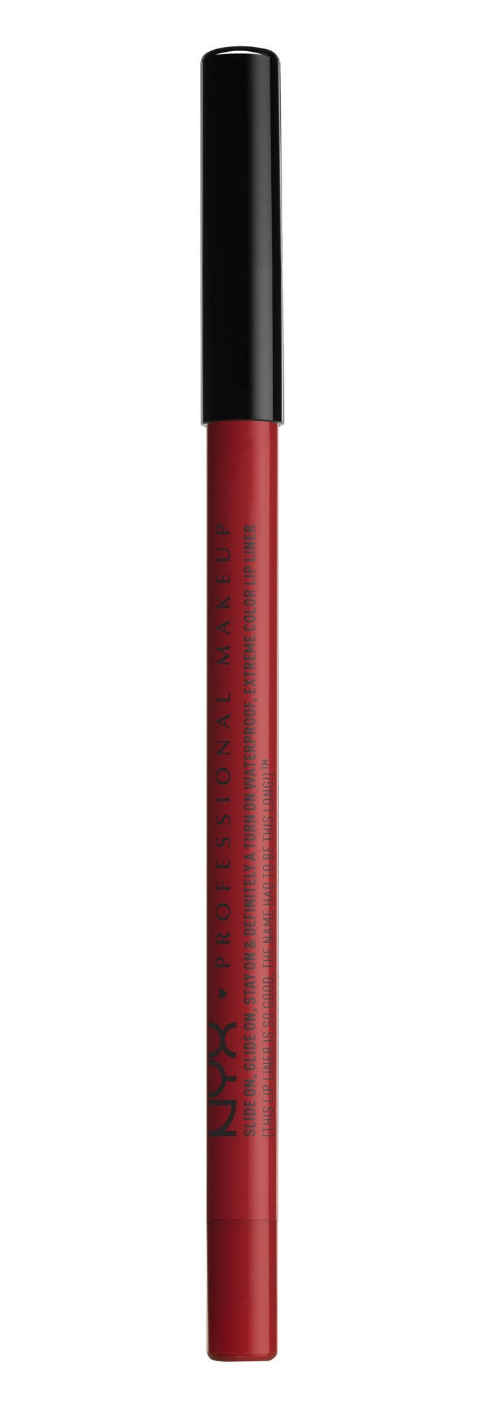 NYX PROFESSIONAL MAKEUP Slide On Lip Pencil - Red Tape Deep Red Lip Liner, 1 Count