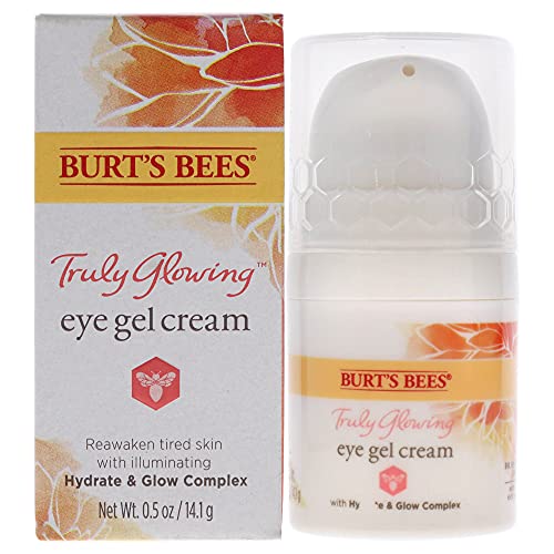 Burts Bees Truly Glowing Eye Gel Cream Unisex 05 oz  White