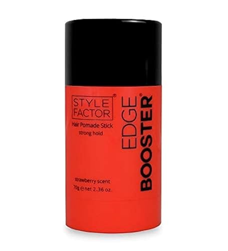 Style Factor Edge Booster Hair Pomade Stick, Strong Hold, 2.36 oz - Strawberry Scent