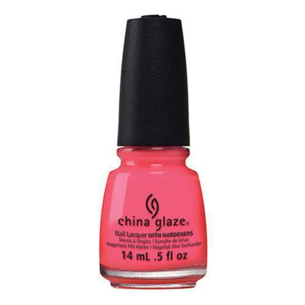 China Glaze Electric Nights Lacquer - Red'Y To Rave, 0.5 Fl Oz - Vibrant Red Nail Polish