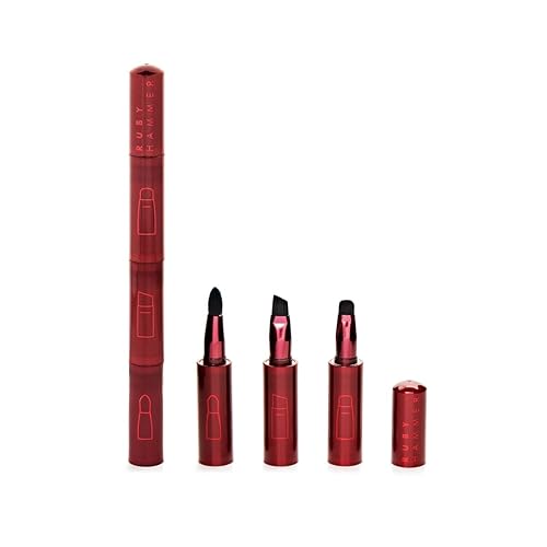 Ruby Hammer Magnetic Brush Set for Women - Red Synthetic Hair Makeup Brush, 1 Count