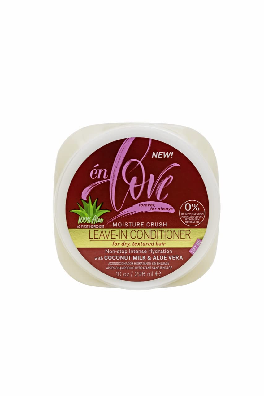 Én Love Moisture Crush Leave-In Conditioner - Coconut Milk & Aloe Vera, 10 Oz - Intense Hydration