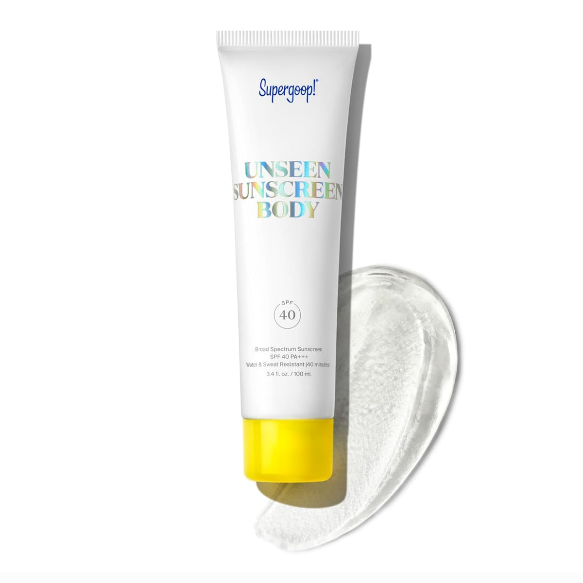 Supergoop! Unseen Sunscreen Body Spf 40 - Weightless, Water & Sweat Resistant - 3.4 Fl Oz